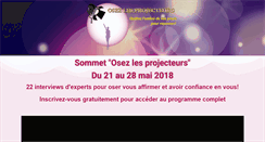 Desktop Screenshot of osez-les-projecteurs.com